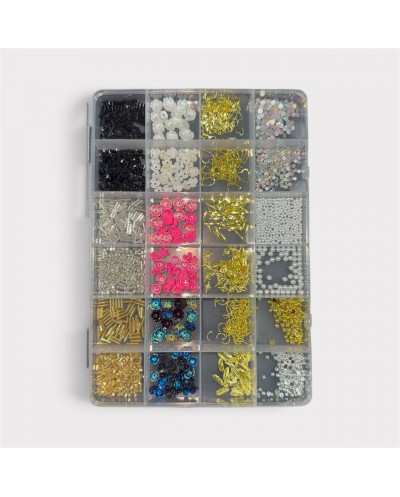 Box strass fleur relief